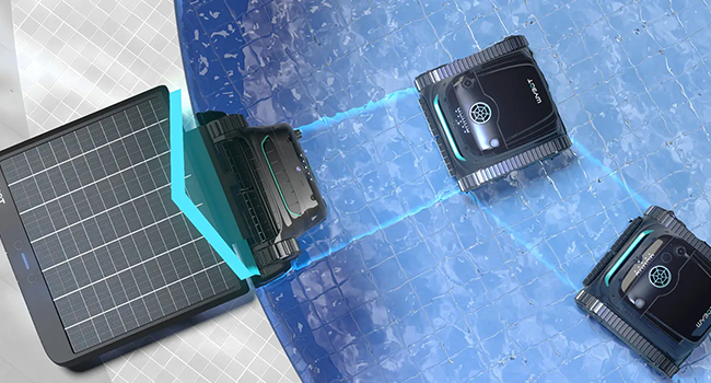 Robot piscina a batteria Wybot S2 Solar Vision