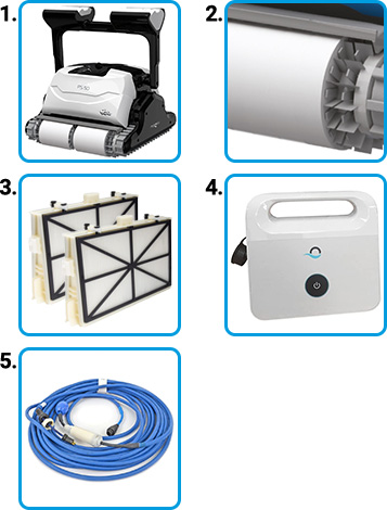 Materiale incluso Robot piscina Dolphin PS 50