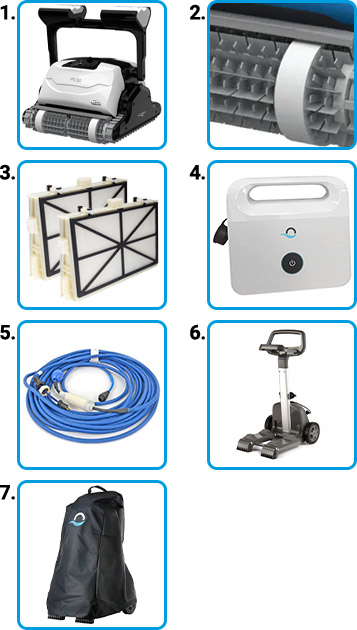 Materiale incluso Robot piscina Dolphin PS 50