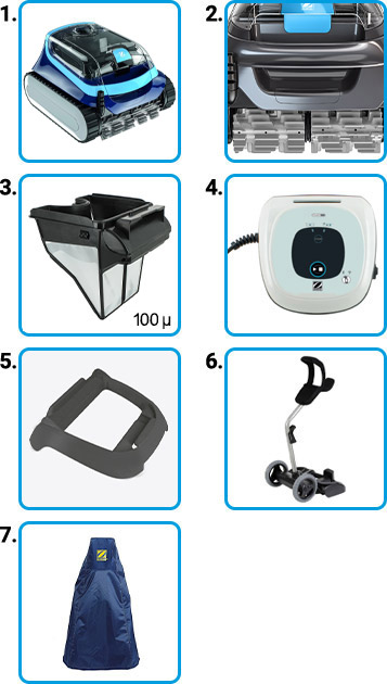 Materiale incluso Robot piscina Zodiac 2010 XA