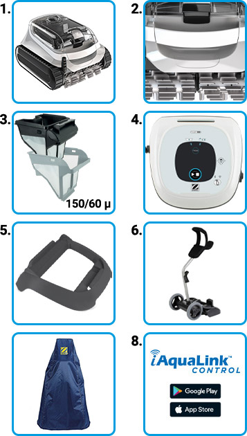 Materiale incluso Robot piscina Zodiac XA