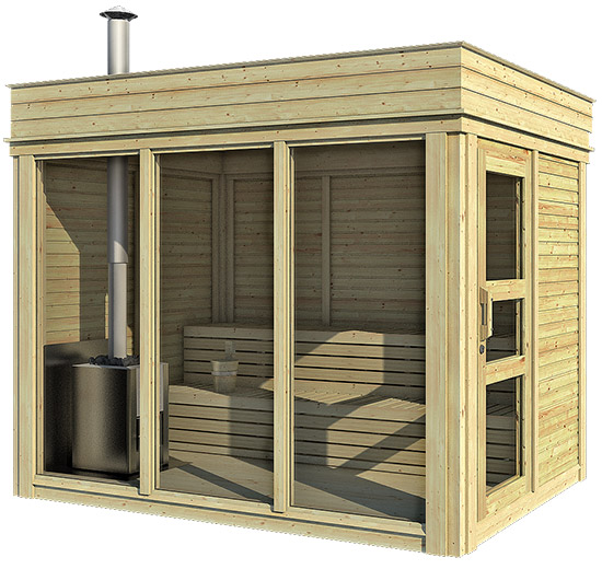 Sauna tradizionale da esterno ARES