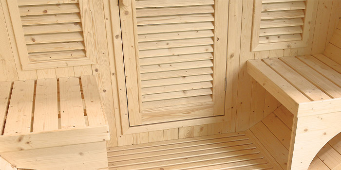 Sauna finlandese tradizionale da esterno MINERVA 3-6 posti
