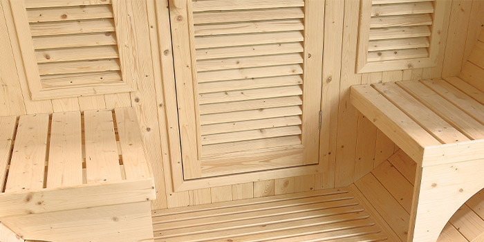 Sauna finlandese tradizionale da esterno MINERVA 3-6 posti
