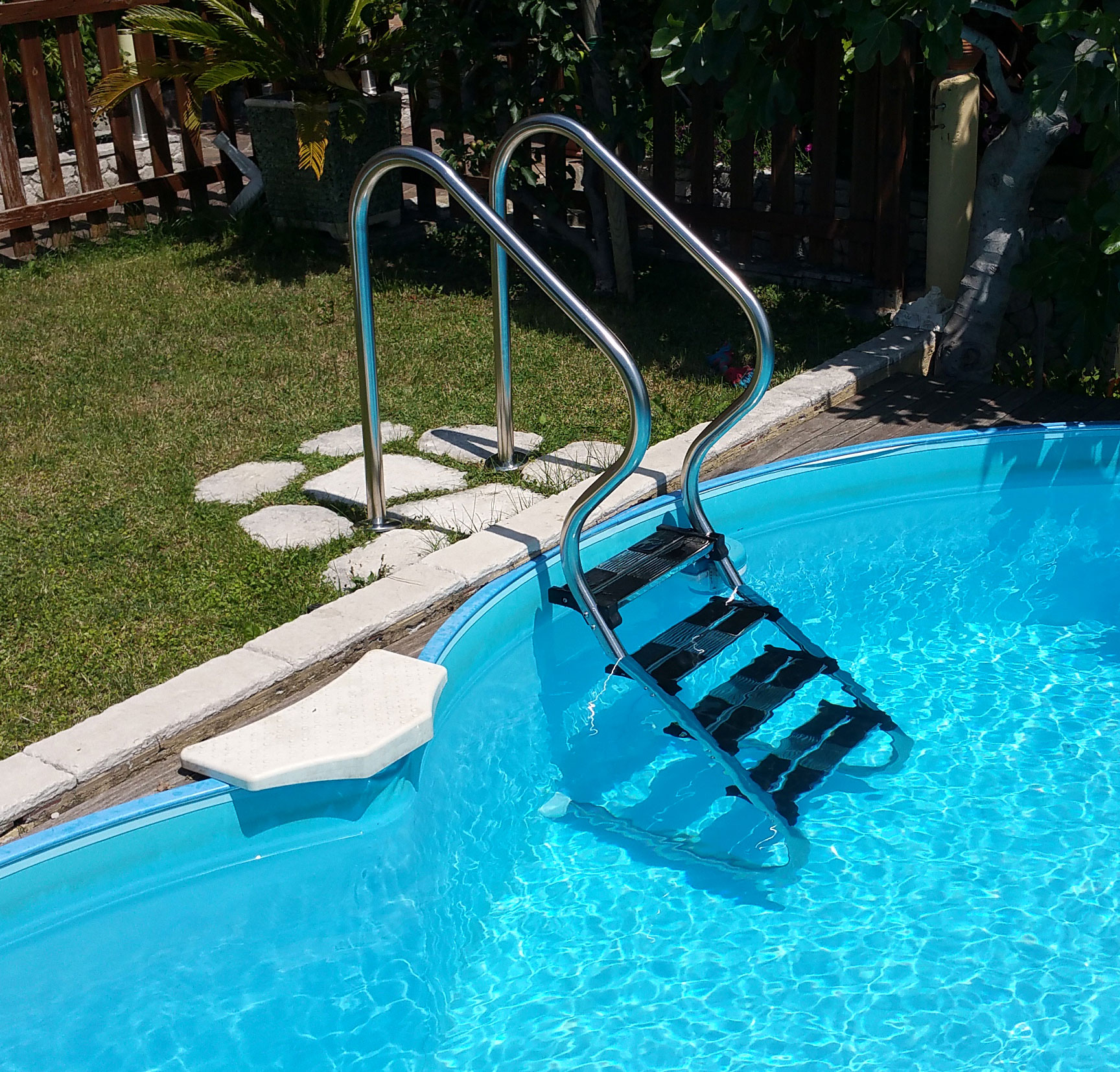 Scaletta Modello 1000 A 3 Gradini Luxe Per Piscina Interrata A Sfioro - Foto 12