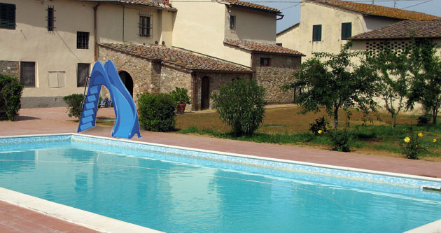 Scivolo per piscina BLU curva a destra - h1,50 m