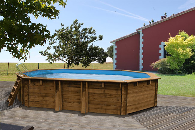 Piscina ottagonale serie PoolWood in legno