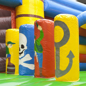 Castello nave gioco gonfiabile per bambini PIRATI XXL