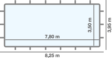 Dimensioni PISCINA FUORI TERRA Rettangolare Niagara