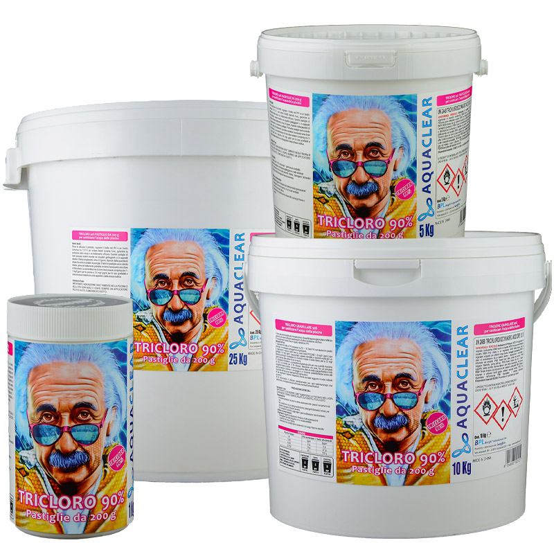 Tricloro pastiglie 90/200 blisterate a lenta dissoluzione AQUACLEAR