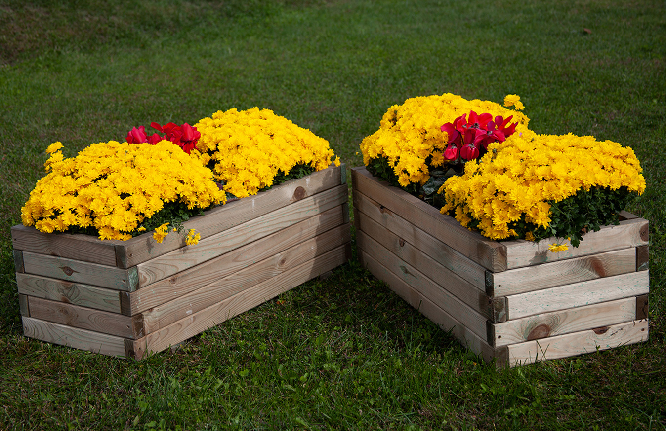 Fioriera in legno TULIPANO