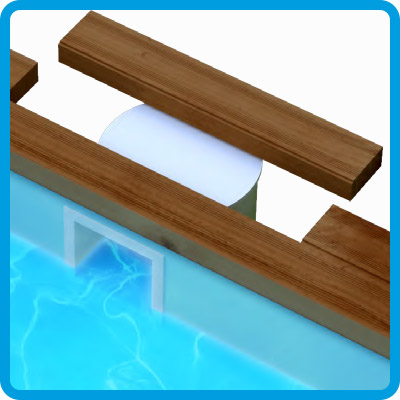 Manutenzione semplice skimmer piscina in legno EcoWood
