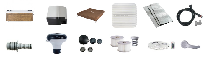 Materiale incluso con vasca idromassaggio MSpa Aero Oslo Plus Smart