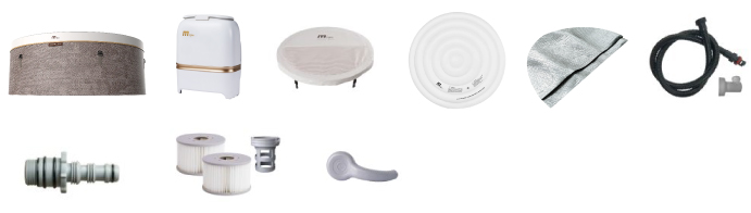 Materiale incluso con vasca idromassaggio MSpa Cocoon-Eco Materiale incluso con vasca idromassaggio MSpa Cocoon-Eco