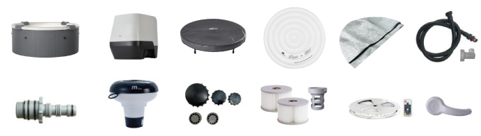 Materiale incluso con vasca idromassaggio MSpa Denver