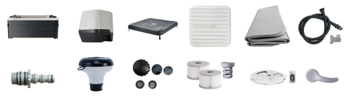 Materiale incluso con vasca idromassaggio MSpa Aero Oslo Plus Smart