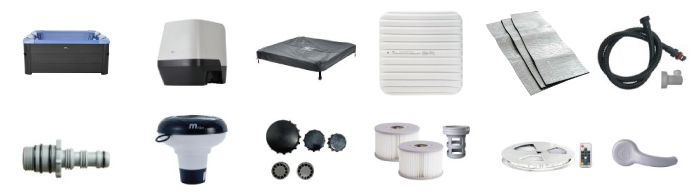 Materiale incluso con vasca idromassaggio MSpa Sapphire Smart