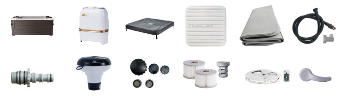 Materiale incluso con vasca idromassaggio MSpa Tribeca Smart Materiale incluso con vasca idromassaggio MSpa Tribeca Smart
