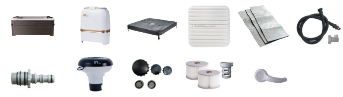 Materiale incluso con vasca idromassaggio MSpa Tribeca Smart