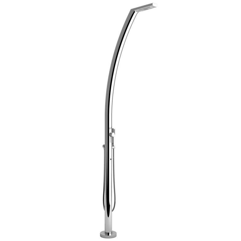 Doccia da esterno ed interno YACHT in acciaio 316L con doccetta mobile