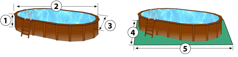 Piscina Fuori Terra a forma di Otto Gre VARADERO