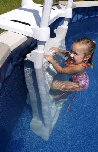 Scaletta H2O doppia per piscine fuori terra