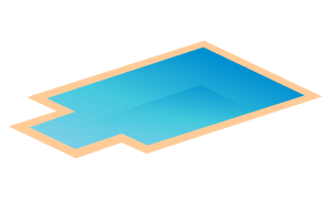 Rettangolare con scala recessa