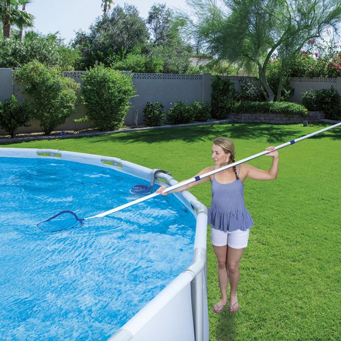 RLECS 10 Clip Di Fissaggio A V Per Piscina, Connettori Universali Per Aste E Accessori Pulizia, Bianche