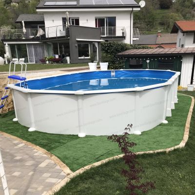 Progetti realizzati 5 - Piscina Fuori Terra Ovale Gre HAITI 800 - 8,00 x 4,70 h.1,32 m