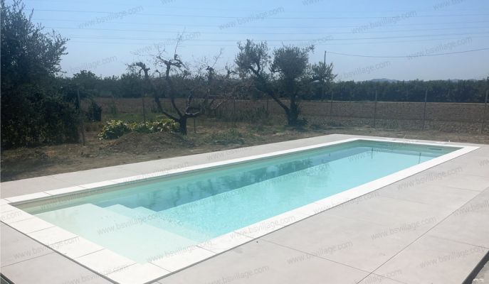 Progetti realizzati 0 - Piscina interrata in casseri di polistirolo ITALIKA® Blok 9,00 x 4,00 h 1,20 m