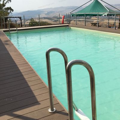 Progetti realizzati 1 - Piscina fuori terra ITALIKA® Soft rettangolare 10,80 x 5,80 h.1,40 m