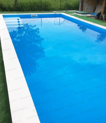 Progetti realizzati 3 - Piscina interrata ITALIKA® Steel in pannelli d acciaio 8,00 x 4,00 h1,50 m