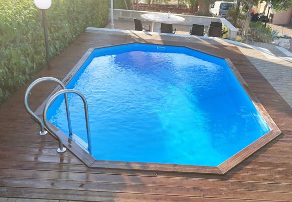 Progetti realizzati 0 - Piscina in legno NaturalWood BWT WEVA +640 - 6,44 x 4,04 x h.1,46 m