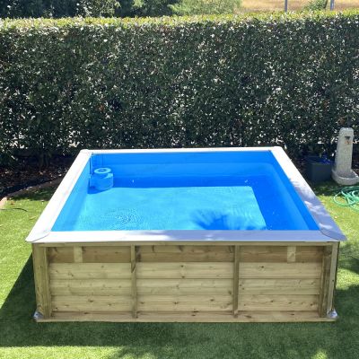 Progetti realizzati 2 - Piscina in legno NaturalWood PISTOCHE - 2,26 x 2,26 x h.0,63 m
