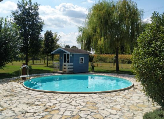 Progetti realizzati 1 - Piscina interrata circolare CLIO 600 - Ø 6,00 x h 1,50 m