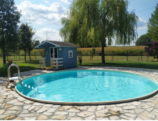 Foto clienti 0 - Piscina interrata circolare CLIO 600 - Ø 6,00 x h 1,50 m