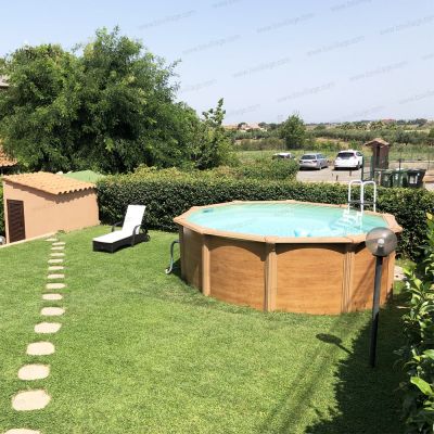 Progetti realizzati 2 - Piscina fuori terra STEELWOOD - Ø 3,65 x h.1,32 m