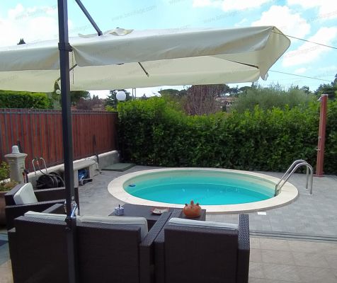 Progetti realizzati 2 - Piscina interrata circolare CLIO 360 - Ø 3,60 x h 1,20 m