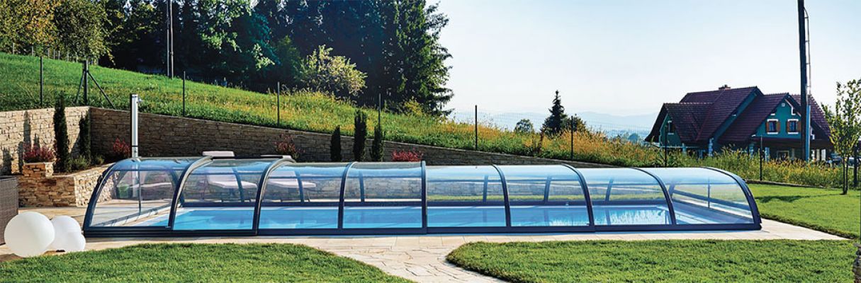 Progetti realizzati 0 - Copertura telescopica per piscina DIAMANT COMFORTline Symfonie