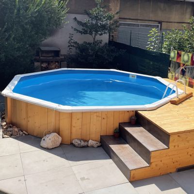 Progetti realizzati 0 - Piscina Fuori Terra Rotonda Gre FIDJI 460 - Ø 4,60 h.1,20 m