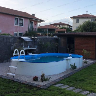 Progetti realizzati 4 - Piscina interrata ISABELLA 525 - 5,25 x 3,20 h 1,20 m