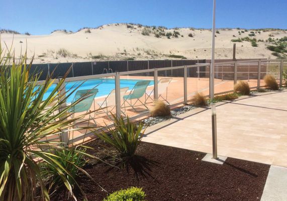 Progetti realizzati 1 - Recinzione di sicurezza per piscina in vetro e alluminio CRYSTAL SHIELD SP01