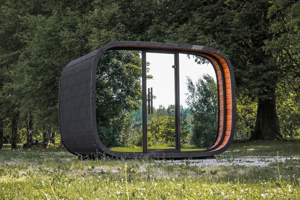 Progetti realizzati 4 - Sauna finlandese da esterno ROUND CUBE RELAX 6 posti