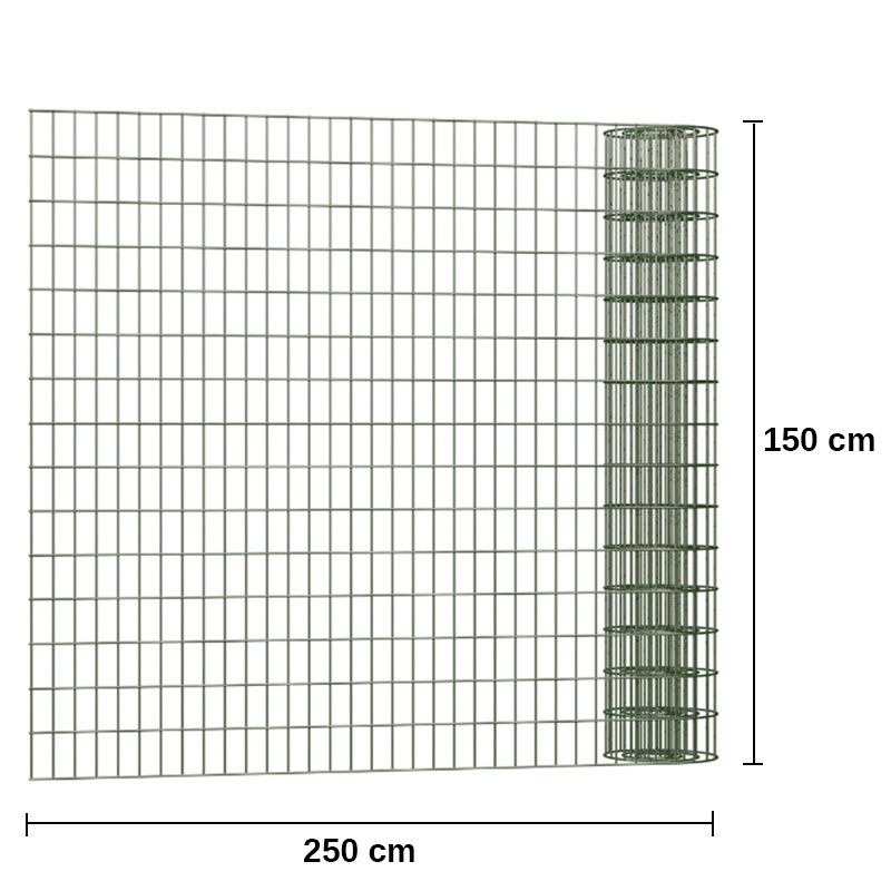 Rete metallica in rotolo zincata 30m 1500mm 45m² rete metallica +