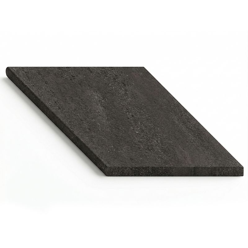 Bordo per piscina in gres 30 x 60 x 2 cm, colore NERO