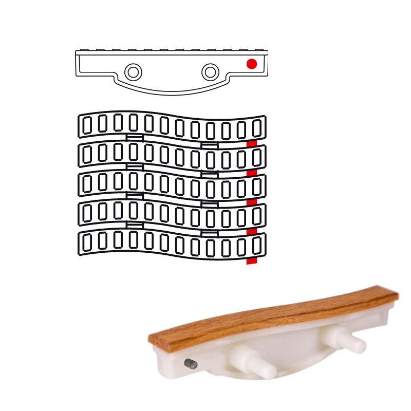 Griglia a sfioro in IROKO Onda rinforzata con barra in acciaio inox per gli angoli piscina