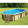 Piscina in legno ottagonale NorthWood 610 - 6,10 x 4,00 h1,30 m - Liner BLUE