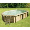 Piscina in legno ottagonale NorthWood 610 - 6,10 x 4,00 h1,30 m - Liner BEIGE