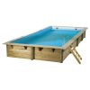 Piscina in legno rettangolare NorthWood 505 - 5,05 x 3,5 h1,26 m - Liner BLUE