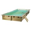 Piscina in legno rettangolare NorthWood 505 - 5,05 x 3,5 h1,26 m - Liner BEIGE